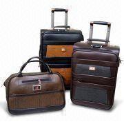 Softside Luggage Sets, Made of Soft Grain PU Leather