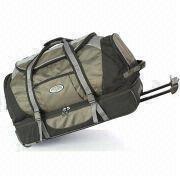 Trolley Duffle Bag , Made of Twill and 600D Polyester Coated PVC